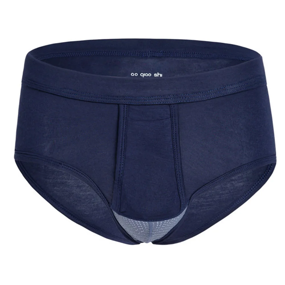 

Men Solid Color Mid Waist Breathable Pouch Underwear Underpants Panties Briefs Men Bikini Briefs U Pouch Lingerie