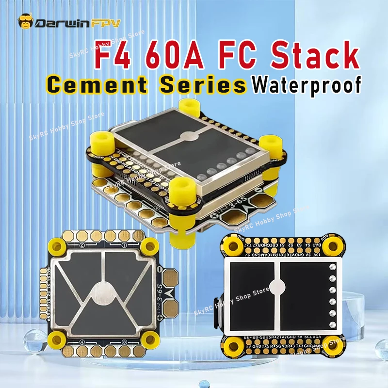 

Сверхпрочный водонепроницаемый контроллер полета DarwinFPV Cement Series F4 60A