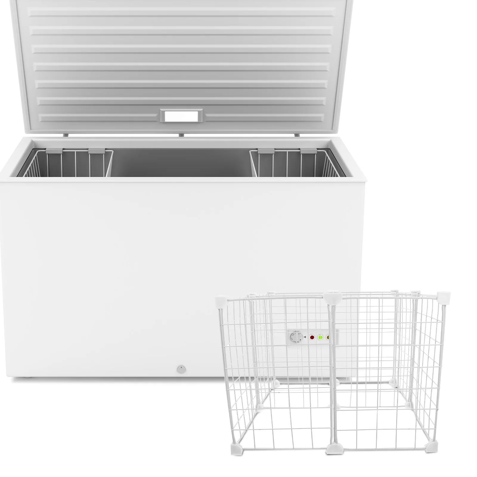 

Chest Freezer Iron Wire Organizer Basket Bin Metal Storage Divider for Kitchen Seafood Classified Efficient Space Utilization