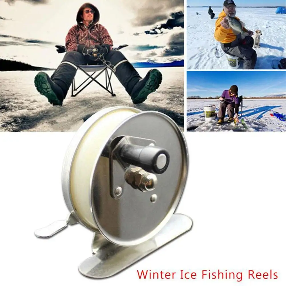 Fishing Reels Metal Iron Simple Small Wheel Coil for Winter Ice Fly Fishing Rods Spinning Dropship