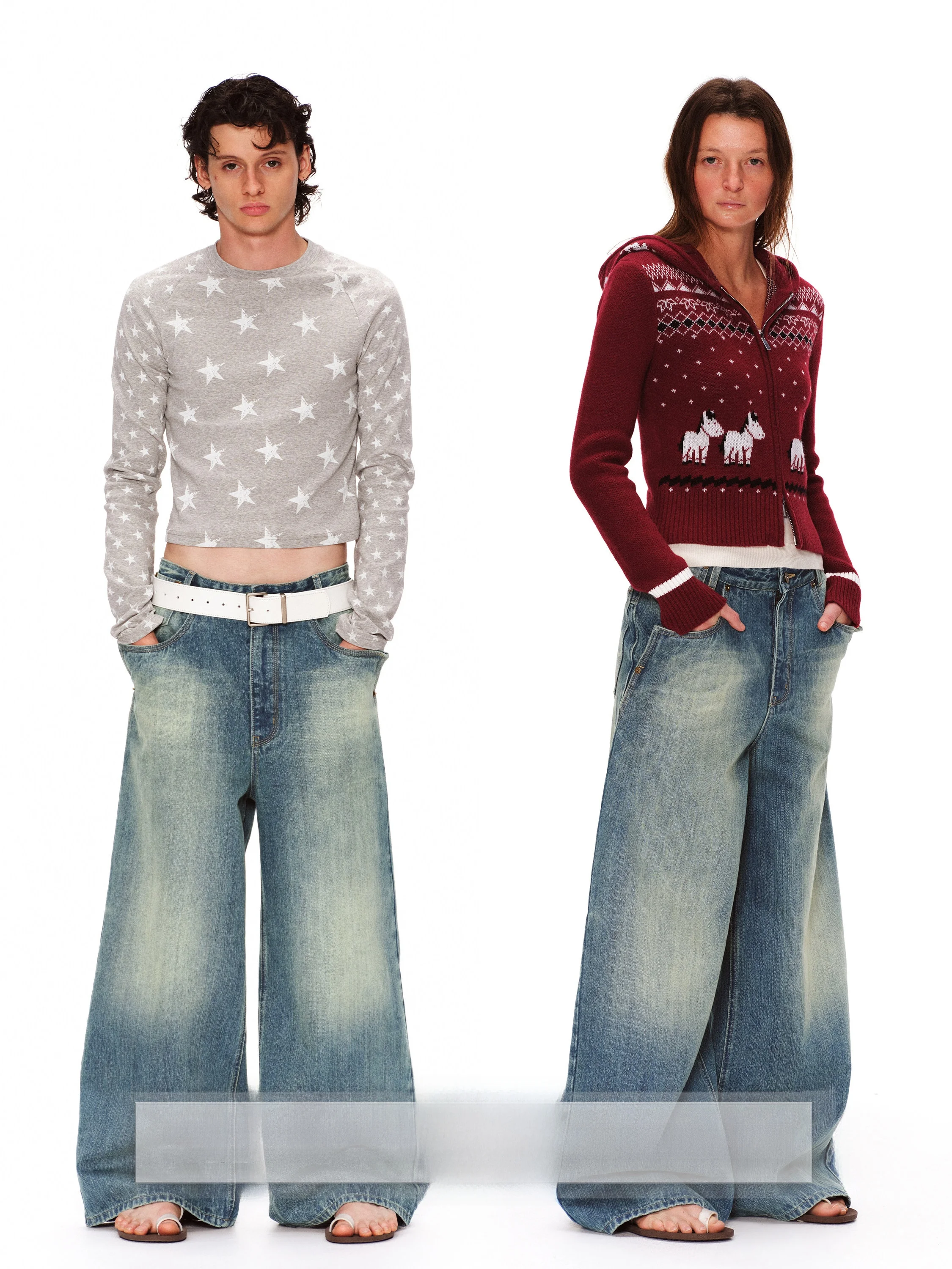 

Vintage Faded Blue Wide Leg Jeans Loose Fit Low Waist Men's Straight Leg Pants Cotton Denim mid Low Waist Dragging Pants