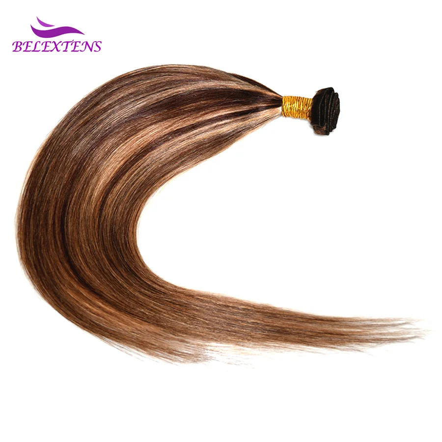 Extensiones de cabello humano brasileño para mujer, mechones de 24 y 26 pulgadas de color ombré, P4/27, envío gratis