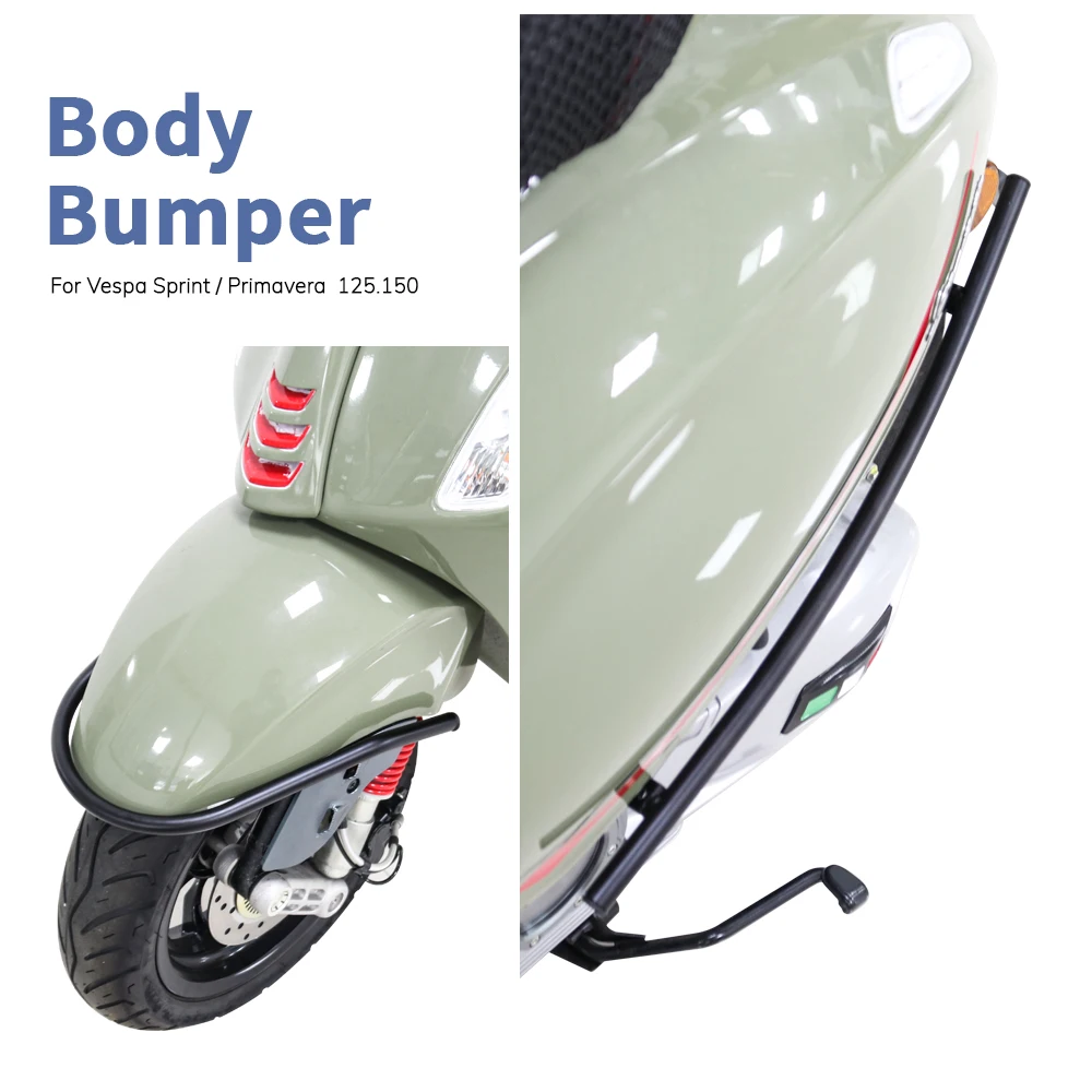 

Motorcycle Bumper Front Fender Crash Bars Frame Protection Sidepanel Guard Bars For Vespa Sprint Primavera 125 150
