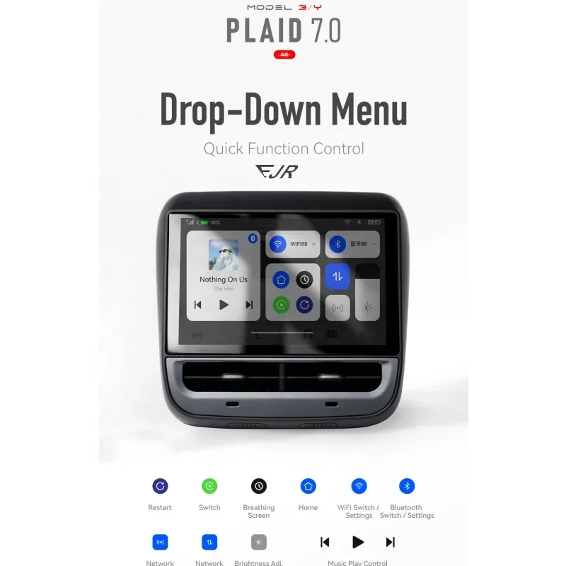 لنظام الترفيه الخلفي PLAID7.0 إصدار 4G 4+64G ثماني النواة قوي عالي السرعة #3