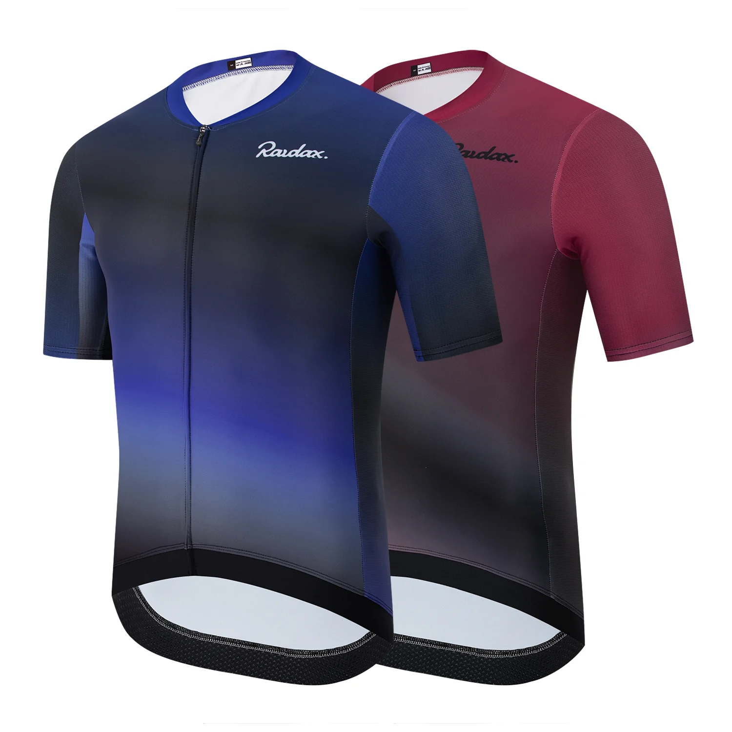 RAUDAX Rennrad-Trikot für Herren, kurzärmelig, Sommer-Fahrradtrikot, Unterteil mit rutschfestem Gurtband, Fahrrad-Sportbekleidung
