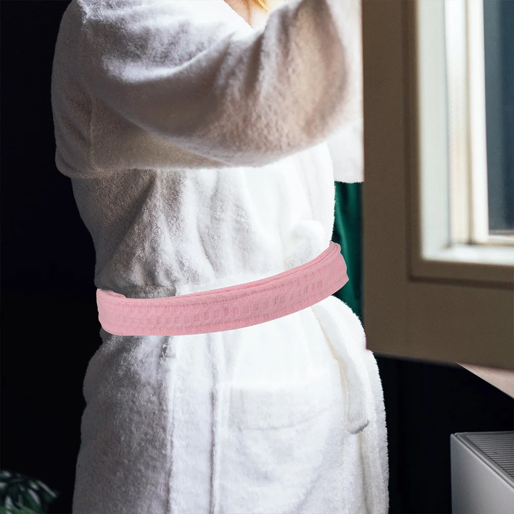 

2Pcs Flannel Bathrobe Belt Soft Replacement Adjustable Tie Robe Waist Belt for Hotel Home Bathrobe Accessories