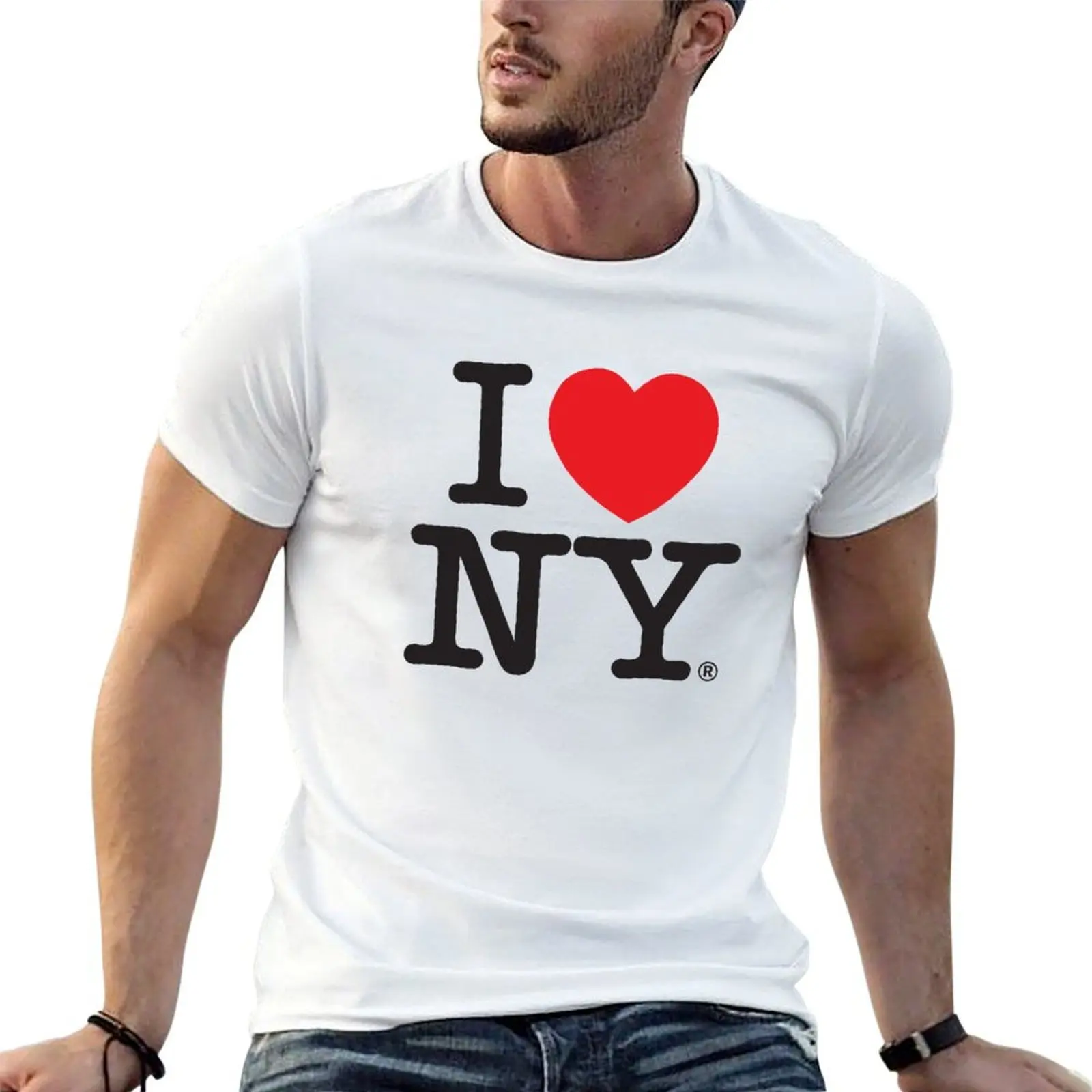 

I LOVE NY Classic Logo T-Shirt t shirt man casual t shirt man luxury T-Shirt