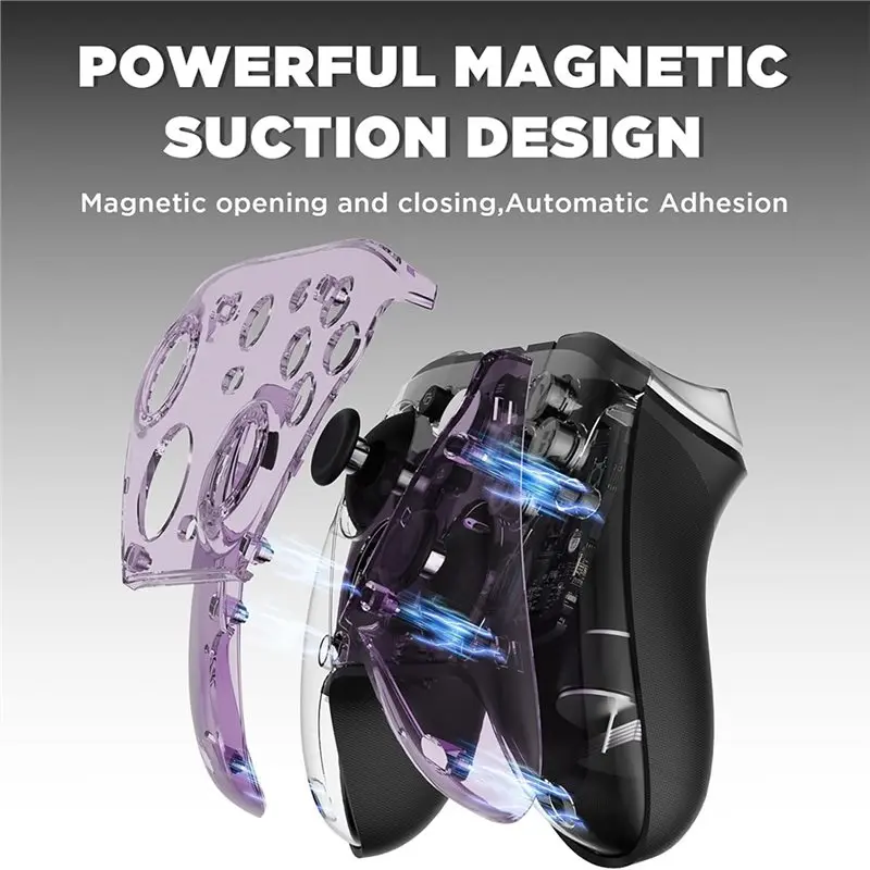 Carcasa magnética transparente con placas frontales intercambiables para controlador Gamesir G7 Pro, accesorios para Gamesir G7 Pro 3