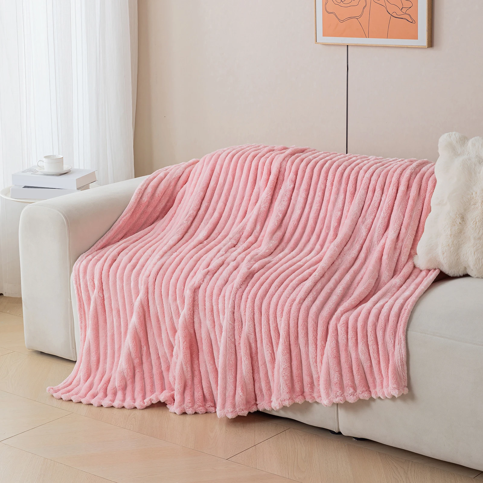 1 dicke und warme Flanelldecke, eine bequeme und warme Decke für Schlafzimmer, geeignet für Sofas, Betten und saisonale Geschenke – Detail 11