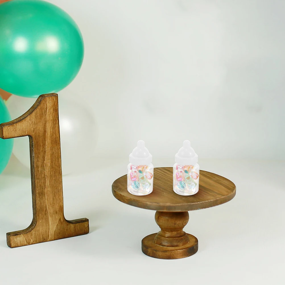 

24pcs White Plastic Bottle Candy Boxes Candies Party Favors Shower Bins Storage Containers for Gifts and Celebrations