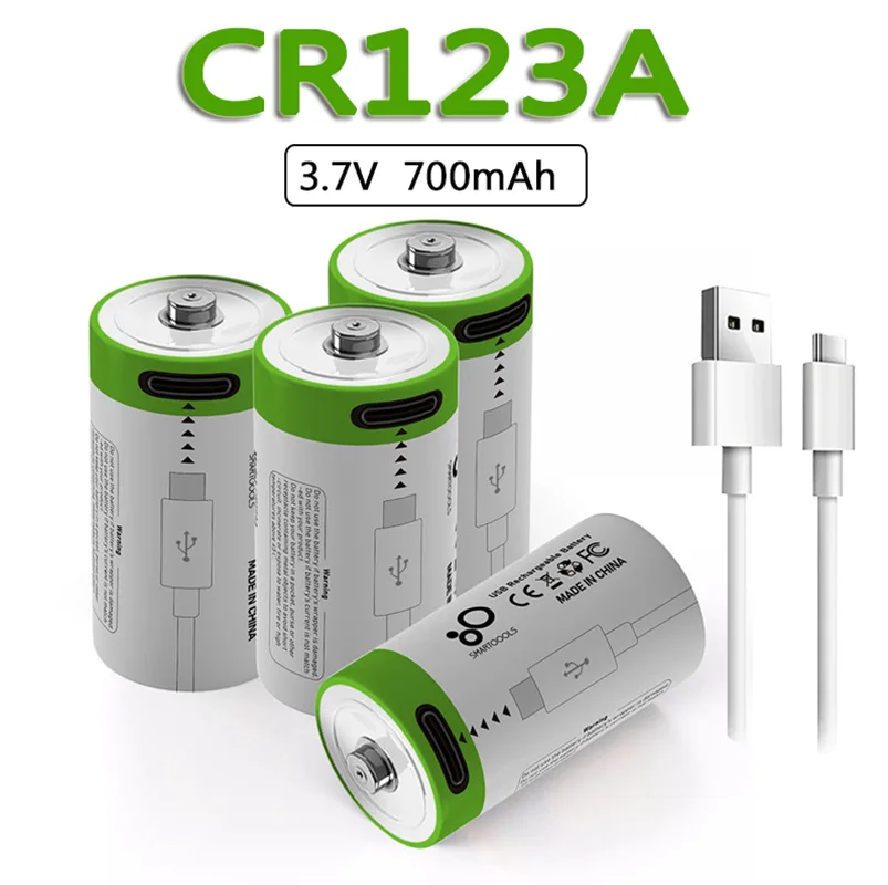 Cr123a bateria recarregável, 17345 bateria lipo, novo