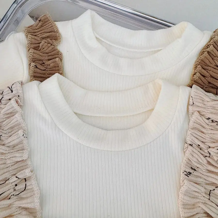 فستان بناتي جديد مطبوع عليه أرنب كرتوني للخريف، ملابس أطفال على الطراز الكوري مناسبة للأطفال من عمر 9 أشهر إلى 3 سنوات