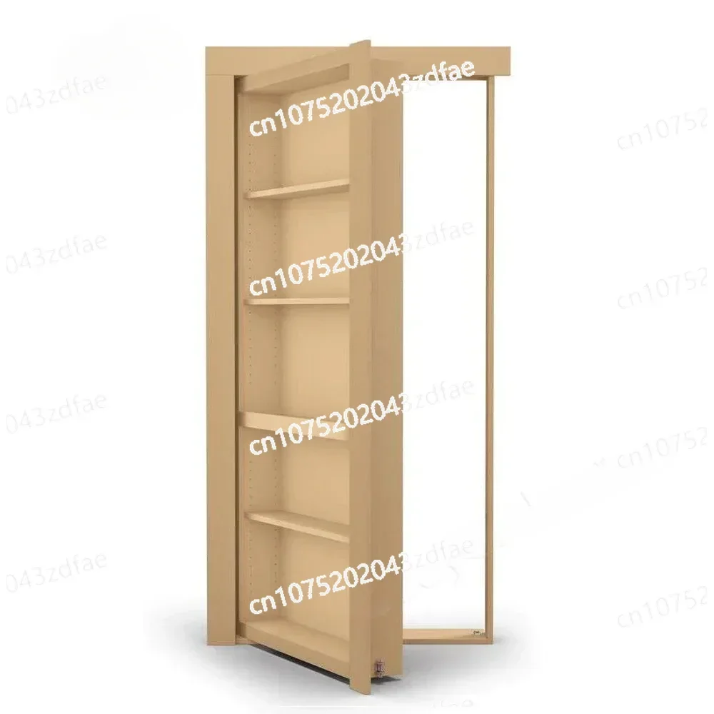 Modern Push Hidden Door for Hotels Villa House Aluminium Frame Secret Hidden Bookcase Door