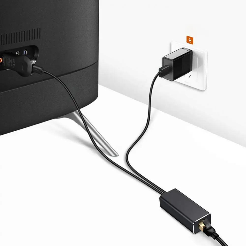 2 In 1 Micro Usb Netwerk Ethernet Adapter Kabel Voor Chromecast Fire Tv Stick