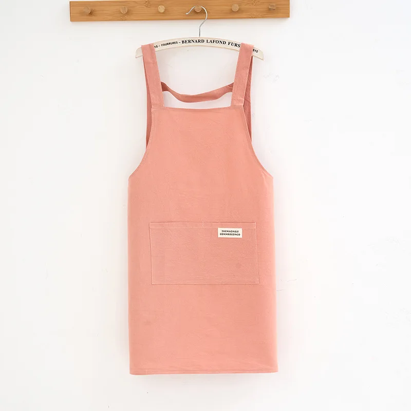 Simplified Korean version apron  kitchen and home use new cooking and catering men's oil proof and women's work clothes