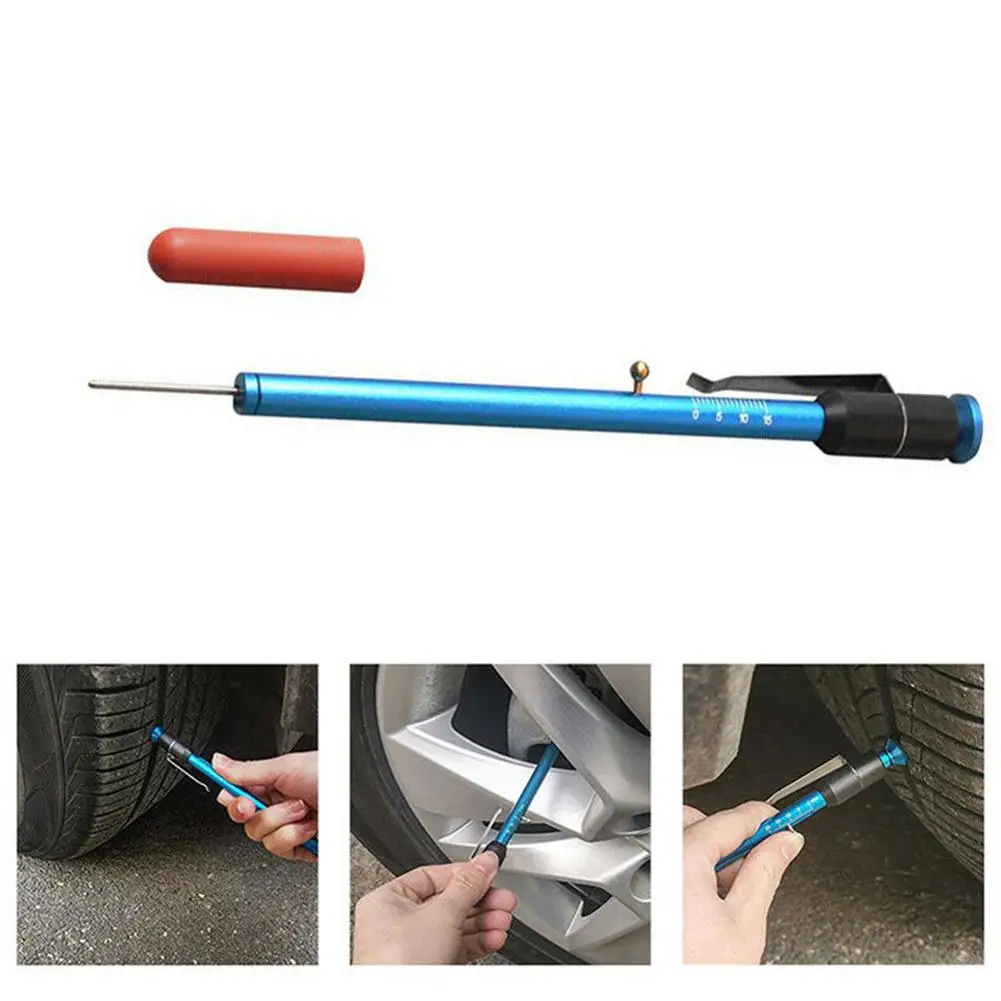 

Car Brake Pad Tester Brake Block Scale Thickness Gauge Measuring Tool Tire Wheel Detection Tools Detector