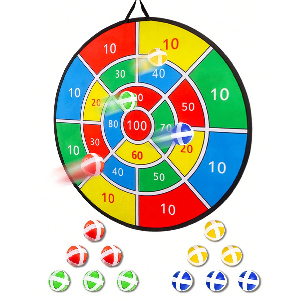 

Большая доска для дартса 70 см с липкими шариками, игрушки для детей, для игр в помещении/на улице, веселые игры для вечеринок, для мальчиков и девочек