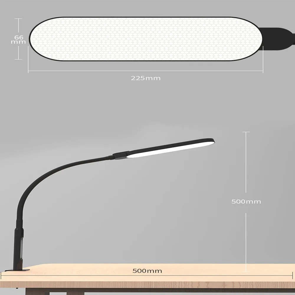 Clip Type Long Arm Table Lamp Led Remote Control Dimming For Office Study Reading Eye Protection Desk Lamp Computer Screen Light