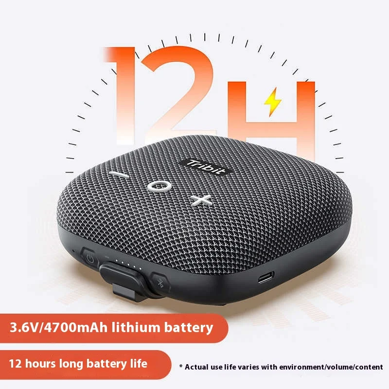 Tribit StormBox Micro 2 Portable Bluetooth Speaker Deep Bass IP67 Waterproof Camp Small Speaker Built-in Strap Custom Gifts