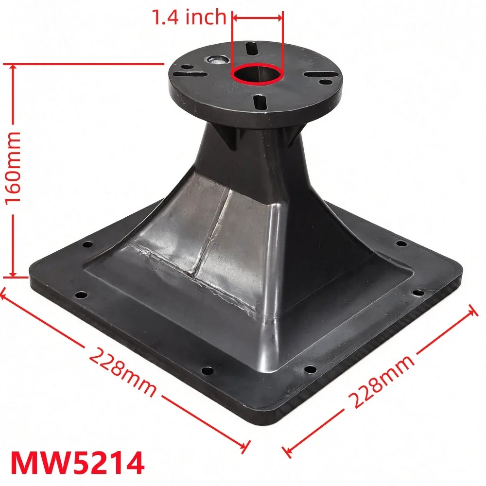 MW Audio MT Style Quadratischer Hornlautsprecher 2" Hals 6-Bolzen-Wellenleiter für Bühnen-Pro-Audio-Lautsprecher-Ersatz – Detail 2