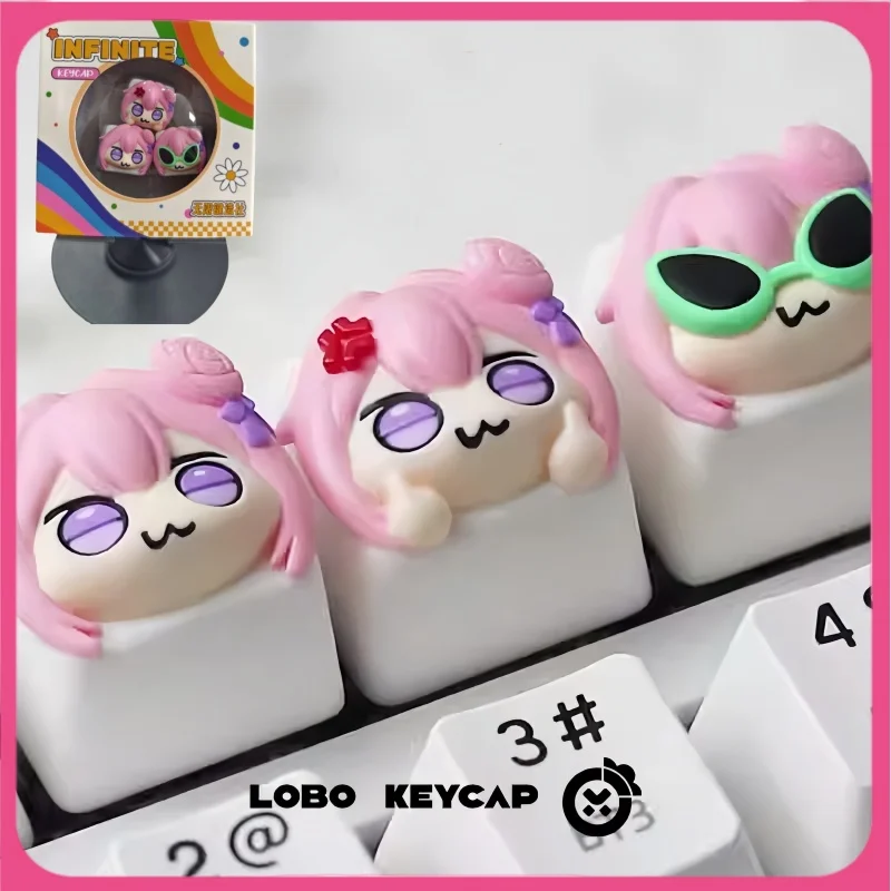 

New In Stock Nikke Doro Cute Keycaps Personalized Resin Keycaps Mechanical Keyboard The Goddess Of Victory Single Keycap ESC