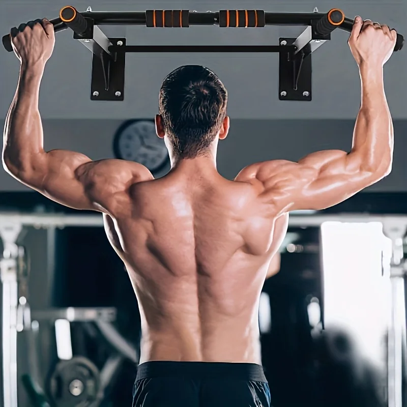

Drill-Mounted Wall Pull-Up Bar with Reinforced Bar - Home Double Bar Fitness Exercise Gear - Indoor Winter Sports Workout Equipm