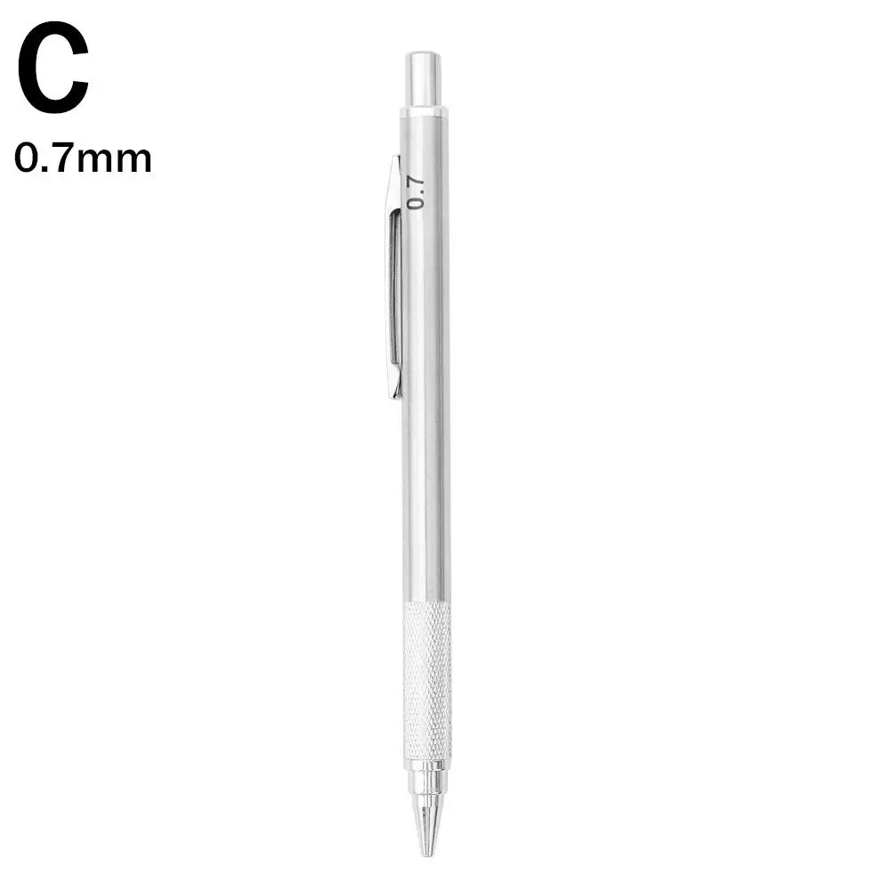วาดโลหะดินสอ 0.3/0.5/0.7/0.9/1.3/2.0 มม.ก่อสร้างดินสออุปกรณ์ Art อัตโนมัติเครื่องจักร Sketch Drawing ปากกา Off U0V3