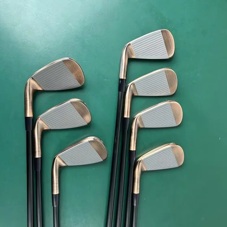 رائجة البيع الصين 90 جولف الحديد رؤساء المطاط قبضة مزورة شفرة فولاذية غير قابلة للصدأ 4-P اليد اليمنى اليسرى النساء الرجال نادي الغولف الحديد مجموعة #6