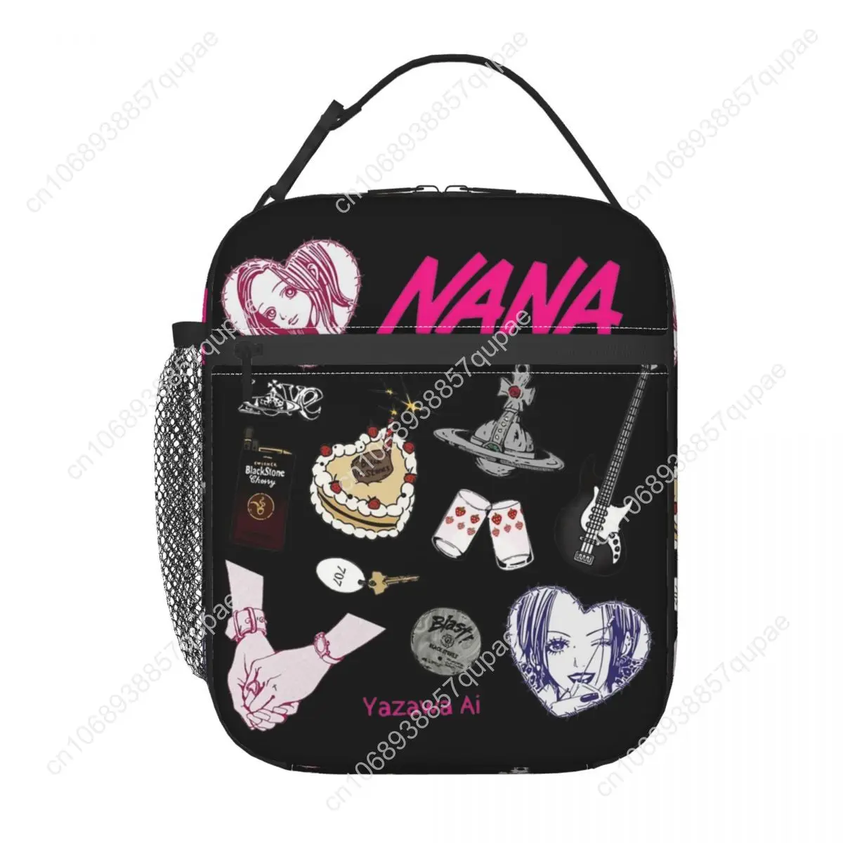 Nana Osaki Anime Insulated Lunch Bags Cooler Lunch Container Leakproof Lunch Box Tote Food Handbags Beach Picnic