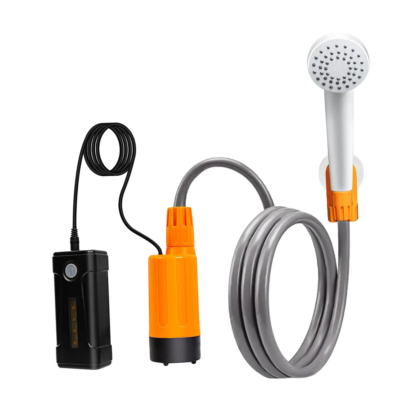 Portable Camping Shower Kit Rechargeable Shower Handheld with Hose Pet Grooming