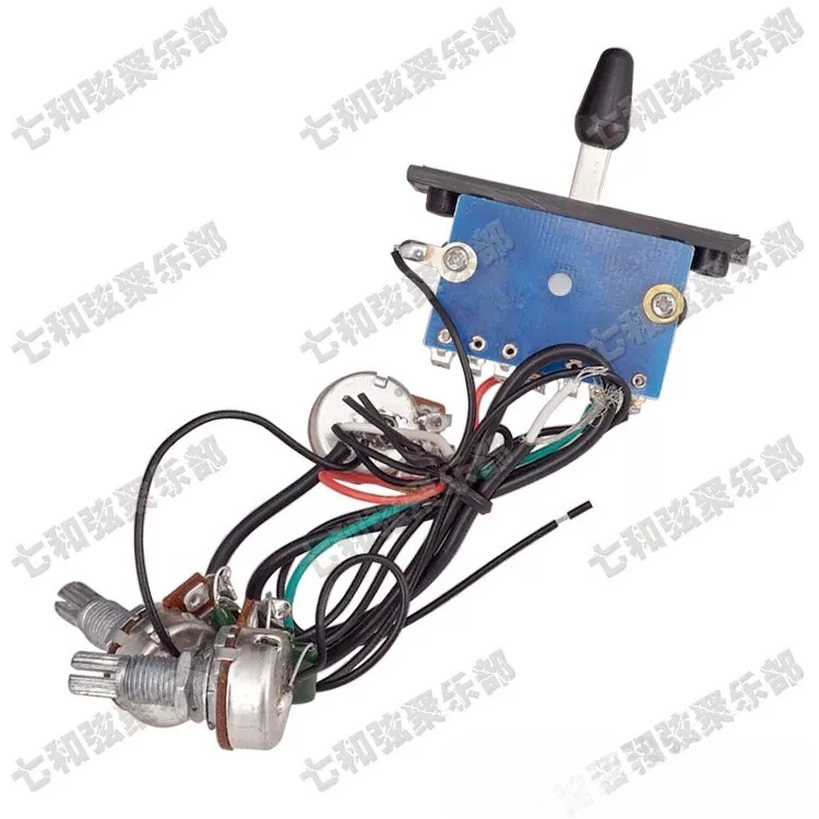 Electric Guitar Wiring Harness Prewired Kit 5 Way Switch 1 Volume 2 Tone for ST SQ Strat Style Guitar SSS SSH