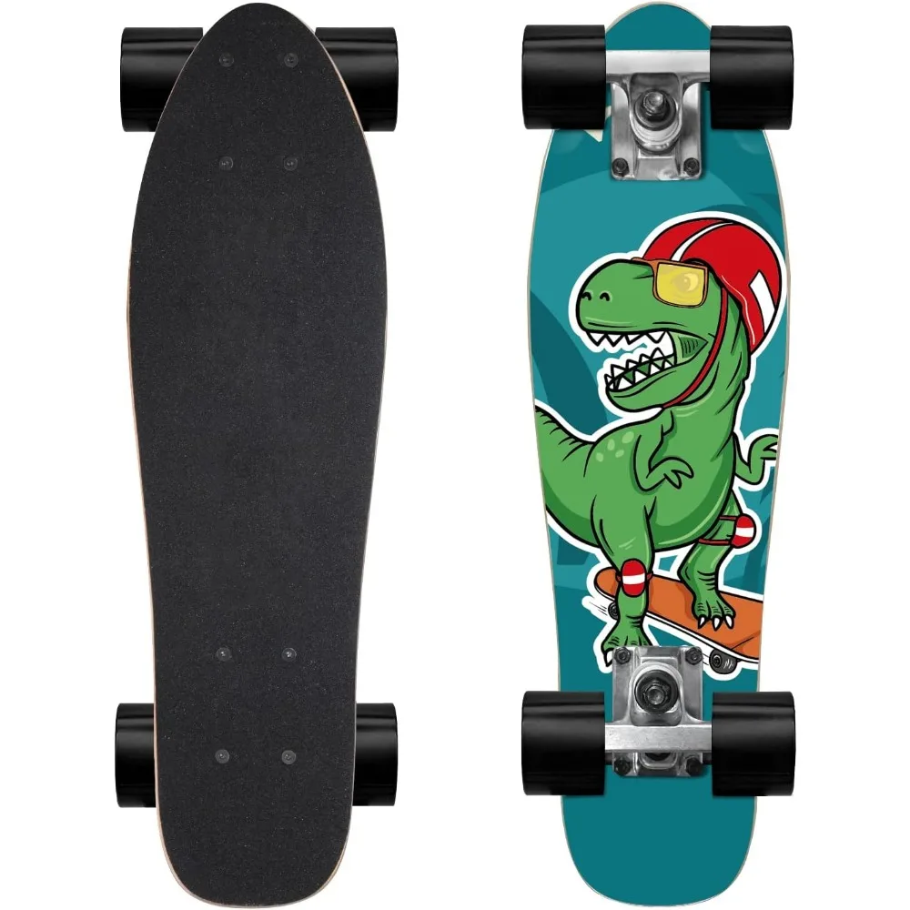 

Скейтборд в сборе, 22-дюймовые скейтборды Mini Cruiser для начинающих, детей, мальчиков и девочек