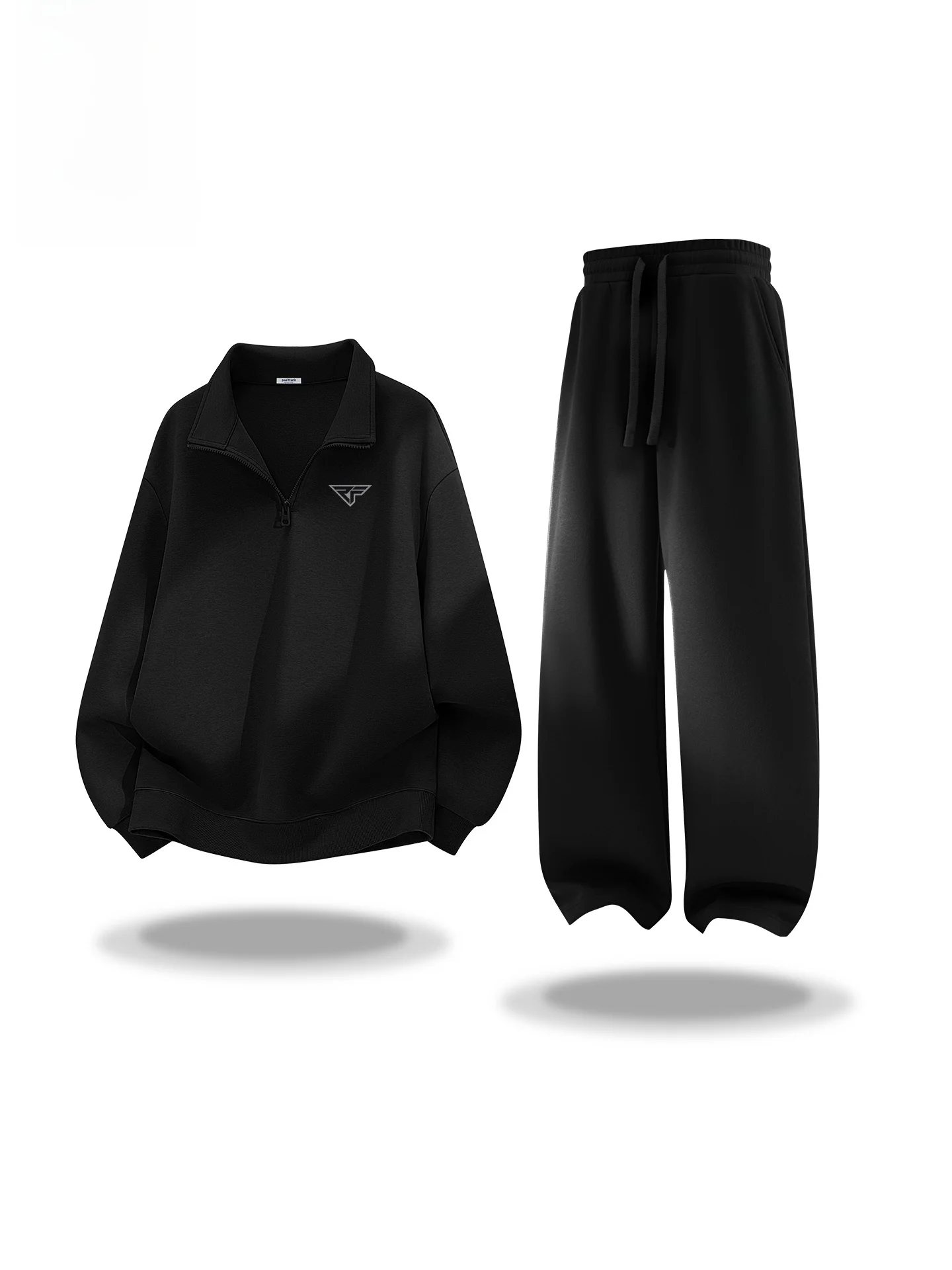 

Спортивный костюм с худи на молнии и брюками для мужчин, весна-осень, повседневный, двухсоставный комплект, бренд Big Mouth Monkey