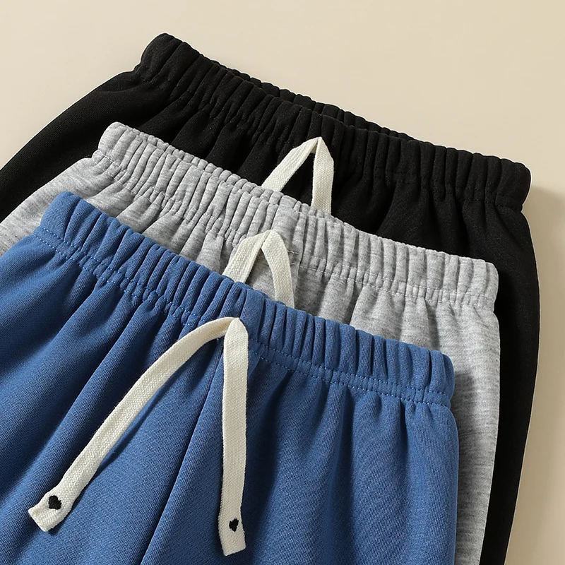 2/3-قطعة مجموعة من الخريف/الشتاء الأطفال سميكة الدافئة Sweatpants غير رسمية مع الصوف للبنين والبنات رياضة الجري سراويلي حريمي