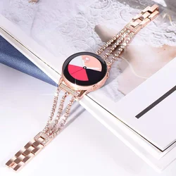 Diamond Strap For Samsung Galaxy Watch 4/Classic/3/5/pro/Active 2 Metal Design 20mm 22mm link Bracelet huawei gt 2-2e-3-pro band