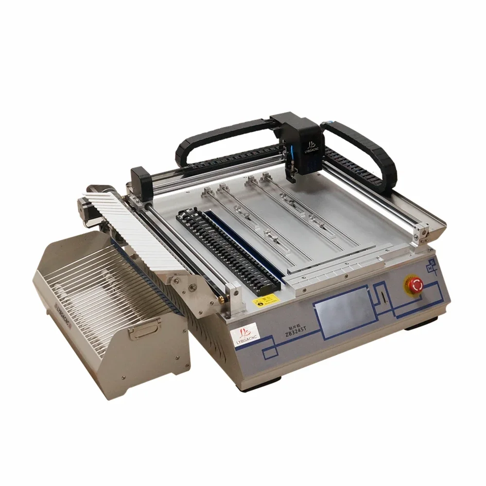 ZB3245T SMT Pick and Place Machine 2 Heads Desktop Fully Automatic for Assembly Line with Paste Mixer Paste Printer Reflow Oven