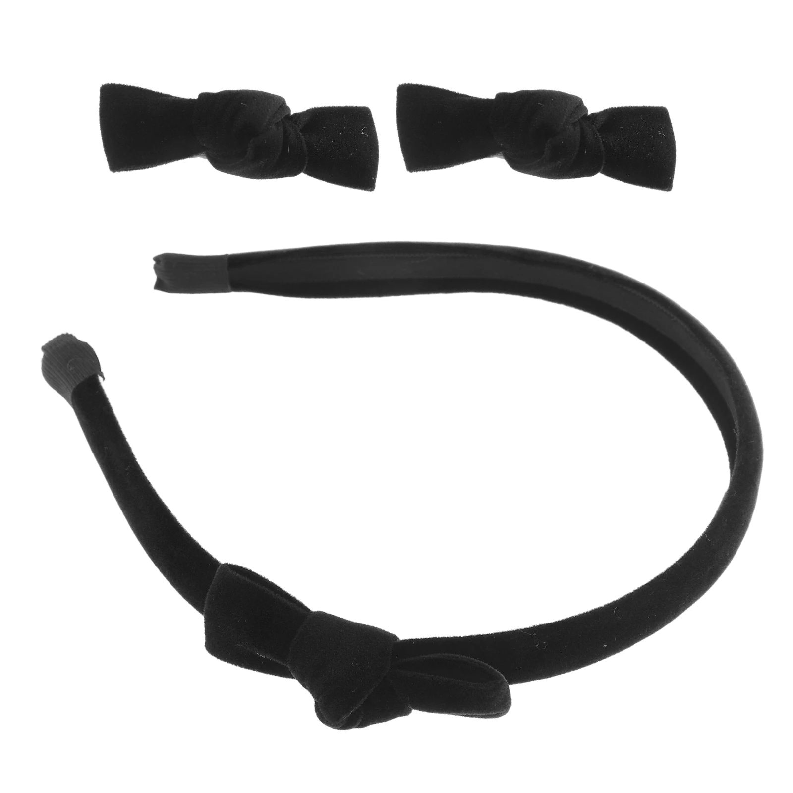 

1 set 1 Set Black Bowknot Hoop Cheerleading Cosplay Headpiece Women Girls Accessories Cute Hairband Bowknot Headband Hair Hoop