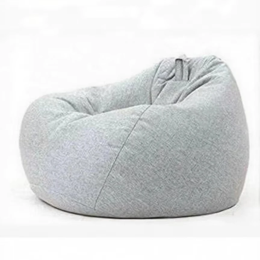 Custom Living Room Furniture Grey Lazy BeanBag Sofas Chairs Lounger Seat Puff Asiento Couch Tatami Bean Bag