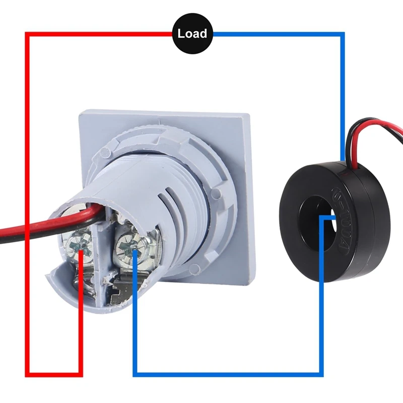 ABDJ-3Pcs 3 en 1 60-500V 0-100A AC voltímetro amperímetro Digital, pantalla LED Detector de voltaje medidor de corriente