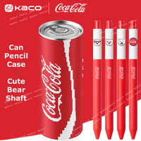 Kaco Creative Gel Pens 4pc 800m Large Capacity Black Exam Pen Set Smooth Write Quality Pretty Stationery Unique Can Pencontainer