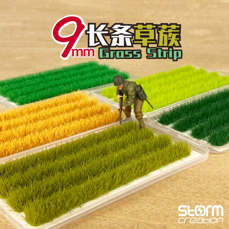 Miniature Elongated Grass Cluster Resin Model Kit Simulation Static Flower Grass Micro Diorama Accessories Decoration Materials