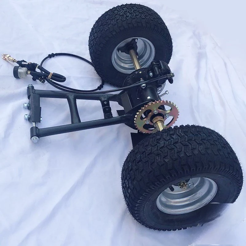 DIY homemade two-wheel modified three-wheel four-wheel motorcycle accessories, small beach bold rear axle 6-inch wheel assembly