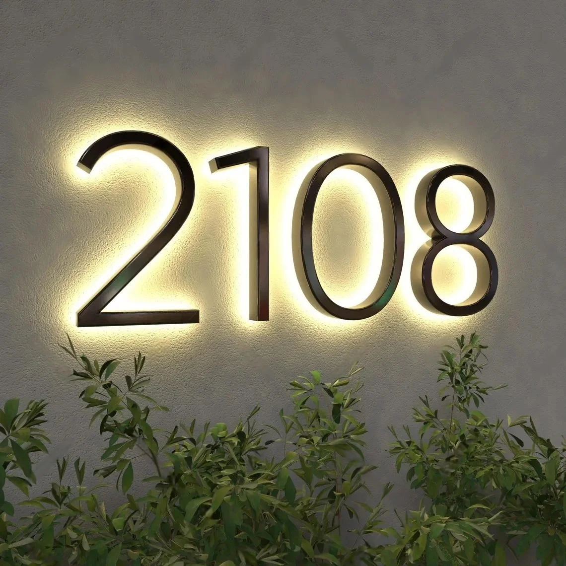 

LED House Number,BackLit House Number,Door Numbers Sign, Light up House Numbers, Address Number ,Home Wall Decor