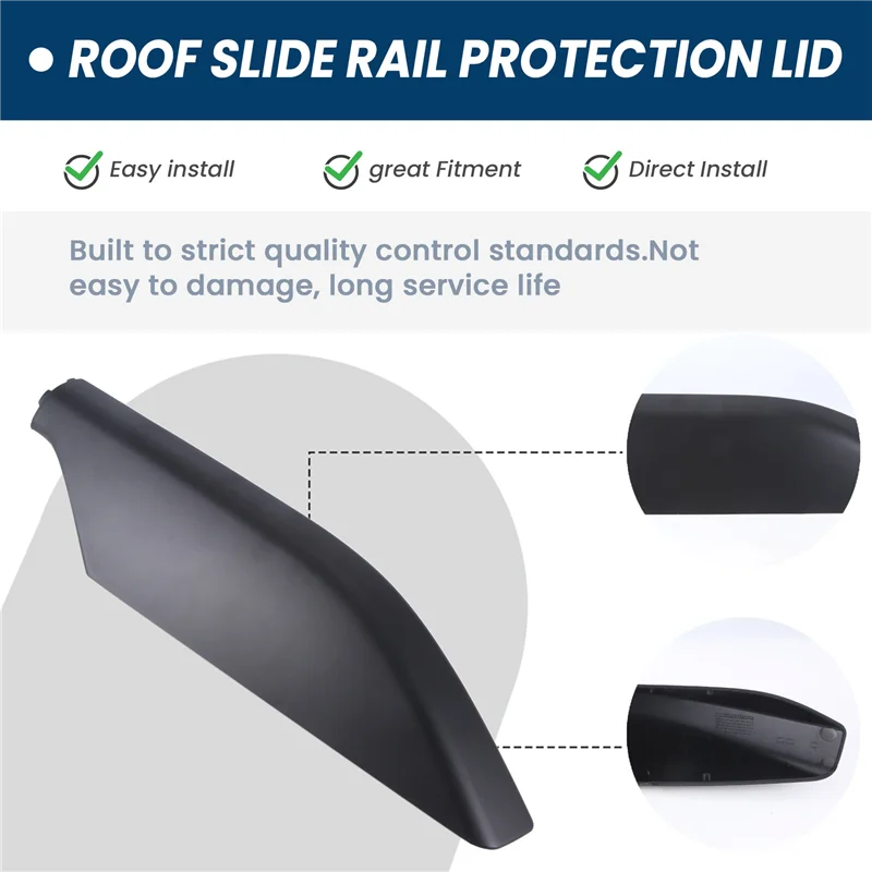 

Classy-Car Roof Rack Cover Baggage Slide Rail Protection Lid 6349260040 For Toyota Land Cruiser Prado LC120 03-09