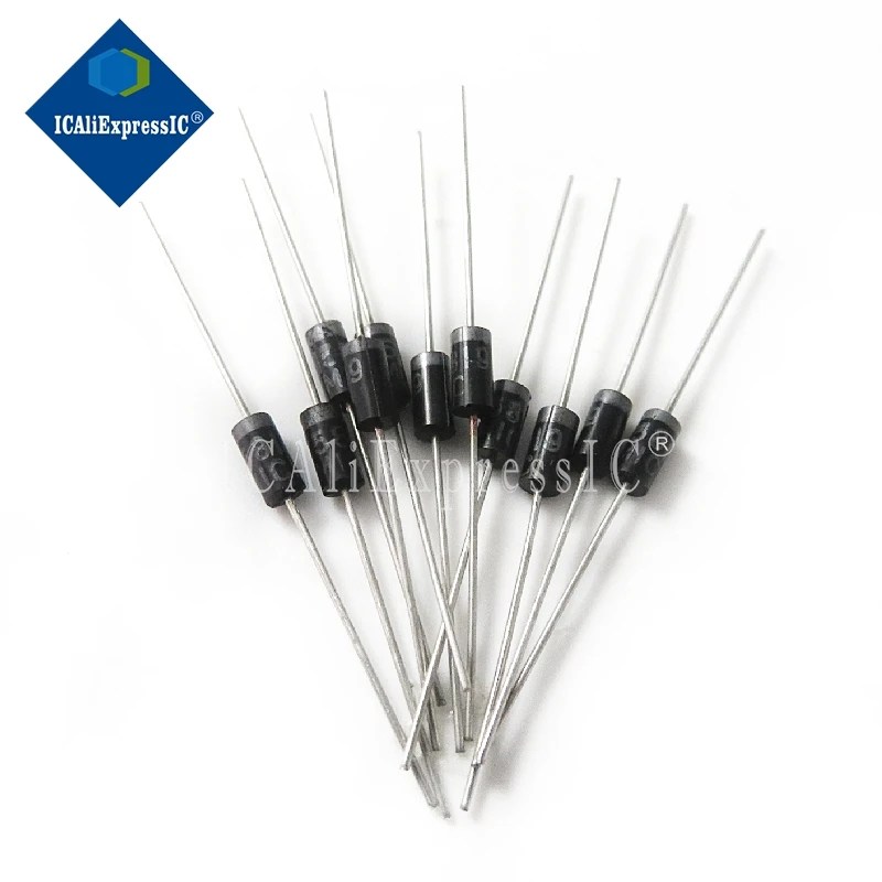 100pcs/lot Schottky Rectifier Diode 1N5817 1N5819 1N5399 1N4937 1N4004 1N4001 1N4007 UF4007 HER107 FR207 FR157 FR107 RL207 DO-41