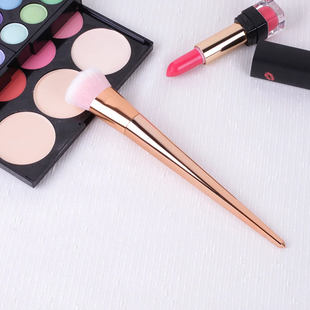 Juego de brochas de 7 Uds., herramientas de maquillaje reutilizables de alta calidad para sombra de ojos, base en polvo facial, colorete, acabado Natural, ligero