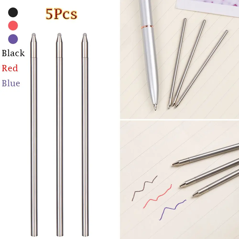 5PCS/Lot Various Types Of Crystal Diamond Head Refill Ballpoint Pen Refill 68MM Neutral Refill Gravity Pen Multifunction Refill