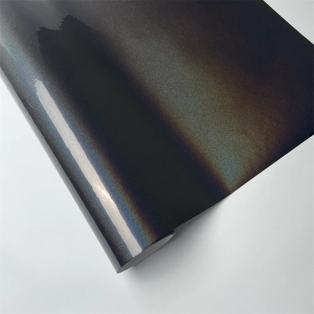 

Air Release Color Shift Car Film Holographic Rainbow Grey Vinyl Film for Auto Motorcycle