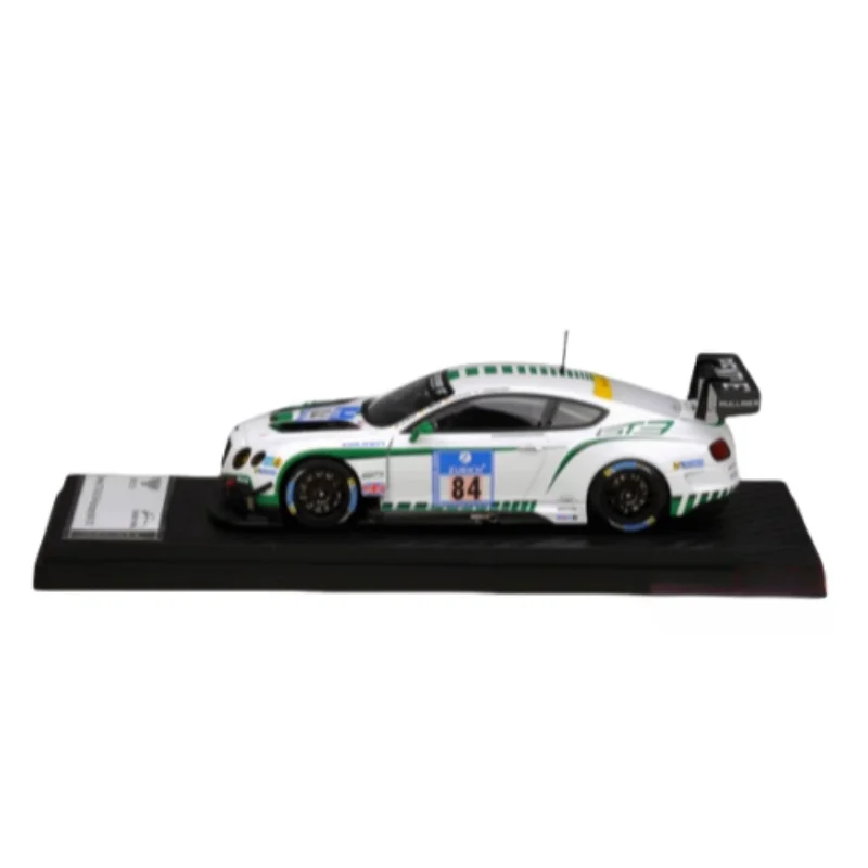 1:43 Bentley Continental GT3 Nubolin Racing 84#85 diecast alloy model, children\'s collection toys, children\'s holiday toys.