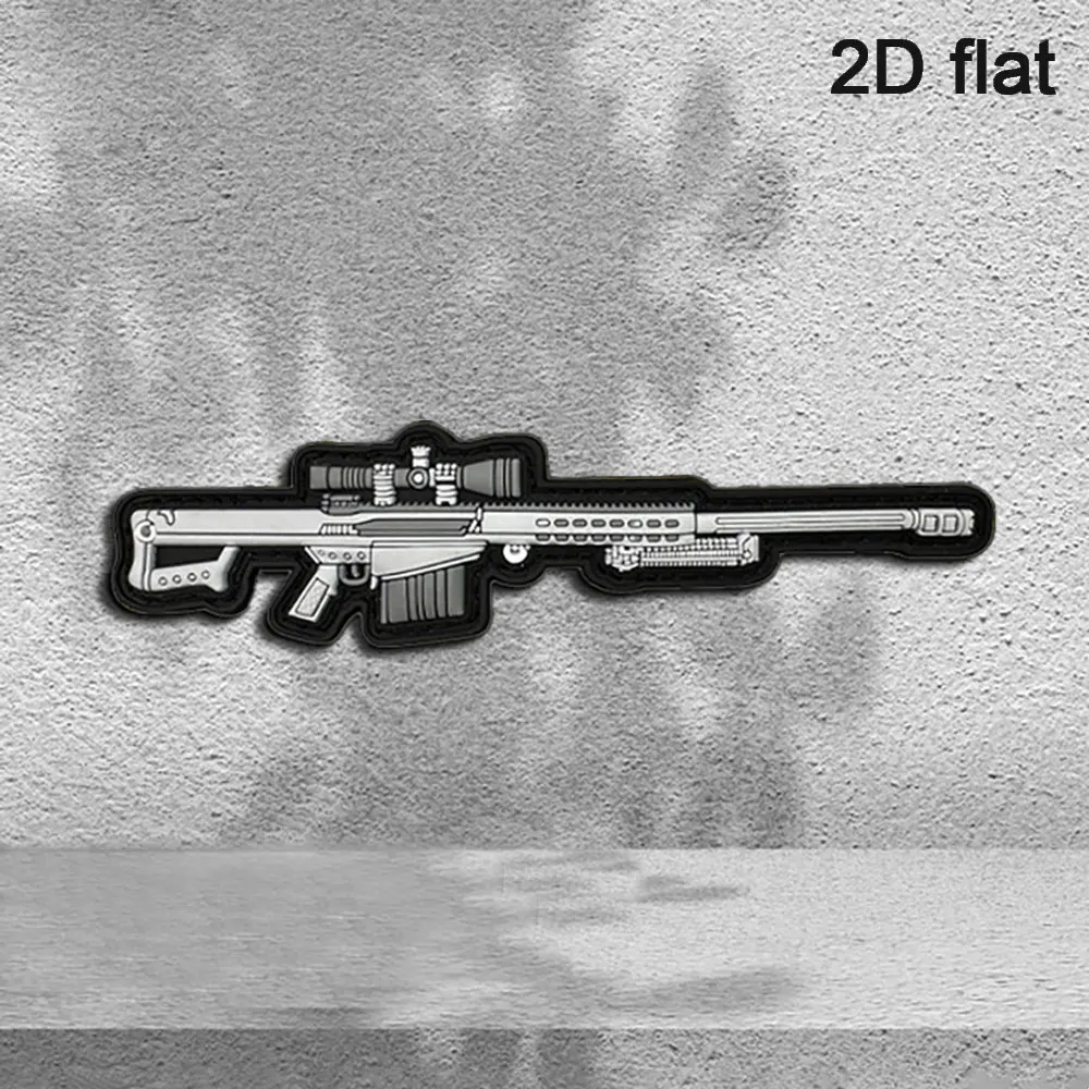 Specifications Available: 1Pc/2Pcs/3Pcs 2D Flat Pvc Rubber Patch in Gray and White, Long Style, with a Velcro Backing, Extra-Long Style in Gray and White, Single-Color Embossed Design, Suitable for Large Optical Accessories, with Long Lines and a Sleek, Waterproof, Flexible Appearance, Made of Pvc Material, Suitable for Tactical Backpacks, Functional Jackets, DIY Decorative Accessories